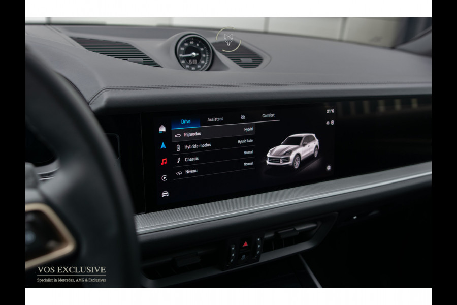 Porsche Cayenne 3.0 E-Hybrid SportDesign|Passenger Display|21''|Luchtvering|HUD|ACC|Bose|18-voudig|Panorama|Stoelkoeling