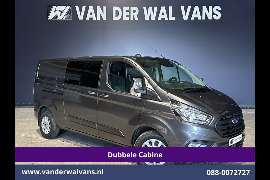 Ford Transit Custom 2.0 TDCI 170pk L2H1 Dubbele Cabine Euro6 Airco | 5-Zits | Camera | LED | Cruisecontrol | 2800kg Trekhaak Stoelverwarming, Verwarmde voorruit, Parkeersensoren