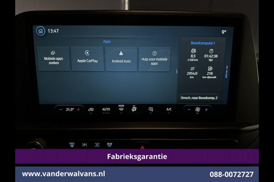 Ford Transit Custom 2.0 TDCI 136pk L2H1 Fabrieksgarantie Euro6 Airco | Camera | LED | Apple Carplay | Cruisecontrol Android Auto, Leder, Verwarmde voorruit, Parkeersensoren, Bijrijdersbank, 2740kg laadvermogen
