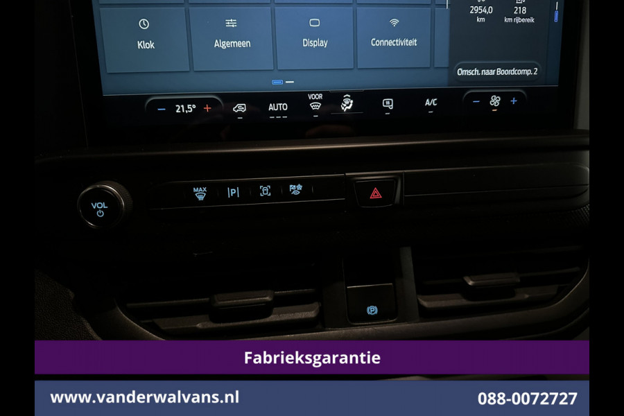 Ford Transit Custom 2.0 TDCI 136pk L2H1 Fabrieksgarantie Euro6 Airco | Camera | LED | Apple Carplay | Cruisecontrol Android Auto, Leder, Verwarmde voorruit, Parkeersensoren, Bijrijdersbank, 2740kg laadvermogen