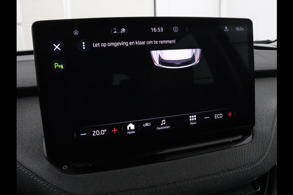 Škoda ENYAQ iV 60 | Trekhaak | Half leder | Carplay | Navigatie | Full LED | 19'' | Cruise control | Sfeerverlichting | Parkeerhulp | Climate control