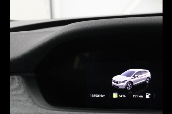 Škoda ENYAQ iV 60 | Trekhaak | Half leder | Carplay | Navigatie | Full LED | 19'' | Cruise control | Sfeerverlichting | Parkeerhulp | Climate control