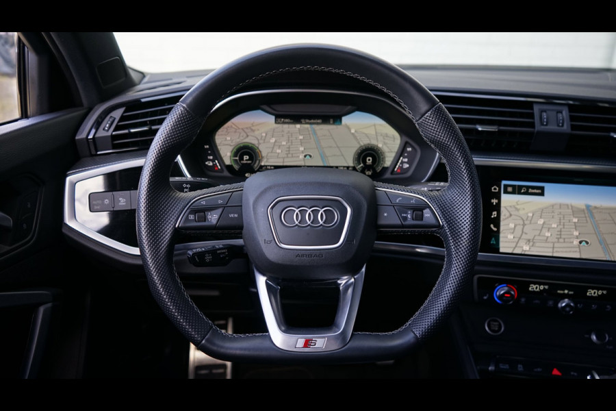 Audi Q3 45 TFSIe 3x S-Line Black Optik AUTOMAAT-ACC-CAMERA-CLIMA-KEYLESS-MATRIX LED-SONOS-STOELVERWARMING-VIRTUEEL