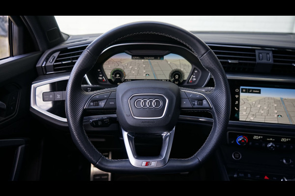 Audi Q3 45 TFSIe 3x S-Line Black Optik AUTOMAAT-ACC-CAMERA-CLIMA-KEYLESS-MATRIX LED-SONOS-STOELVERWARMING-VIRTUEEL