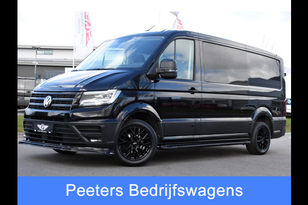 Volkswagen Crafter 35 2.0 TDI L3H2 DC Black Edition Cruise, Camera, Carplay, LED, Clima, Voorruit verwarming, Automaat, 7 Zits, Uniek!