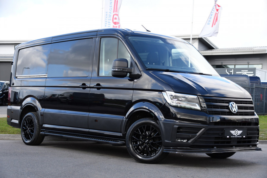 Volkswagen Crafter 35 2.0 TDI L3H2 DC Black Edition Cruise, Camera, Carplay, LED, Clima, Voorruit verwarming, Automaat, 7 Zits, Uniek!