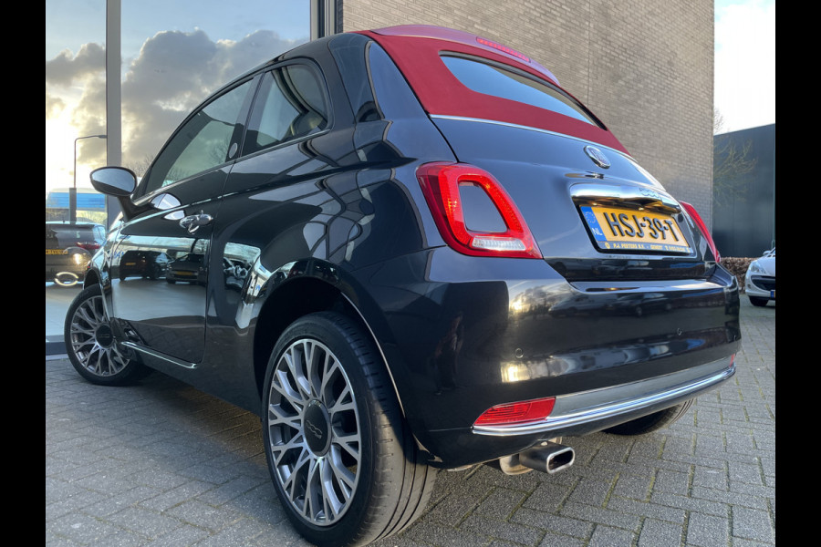 Fiat 500C 1.2 Lounge Airco - Apple carplay - Cruise control - Parkeersensor achter - Navigatiesysteem - Radio - Bluetooth - Licht metalen velgen 16 inch - Start/stop systeem - Elektrische ramen voor - Led dagverl