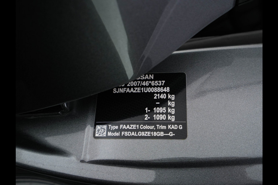 Nissan Leaf 3.Zero Limited Edition 62 kWh {SOH-93%} (INCL-BTW) Aut. *HEATPUMP | LEATHER | FULL-LED | DIGI-COCKPIT | TOPVIEW | BOSE-AUDIO | KEYLESS | DAB+ | BLINDSPOT | ECC | ADAPTIVE-CRUISE | PDC | HEATED-COMFORTSEATS | PRIVACYGLASS | 17"ALU*