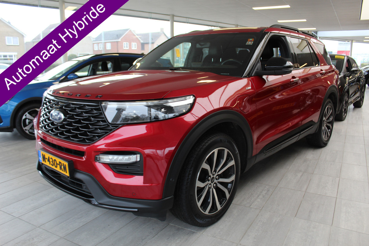 Ford Explorer 3.0 V6 EcoBoost PHEV ST-Line , 457pk , 1e Eigenaar Unieke auto met veel comfort , 2500kg Trekgewicht Panorama/schuif kanteldak , Trekhaak , 7 Persoons