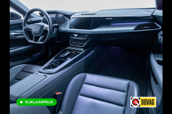 Audi e-tron GT 93 kWh | Luchtvering | Panoramadak | Daytona grijs | Leer | 20" LMV | Stoelverwarming V+A | Ambienteverlichting, Camera systeem Area View, Volledig Audi dealer onderhouden