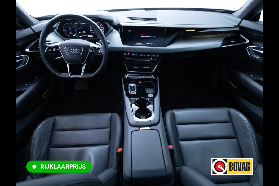 Audi e-tron GT 93 kWh | Luchtvering | Panoramadak | Daytona grijs | Leer | 20" LMV | Stoelverwarming V+A | Ambienteverlichting, Camera systeem Area View, Volledig Audi dealer onderhouden