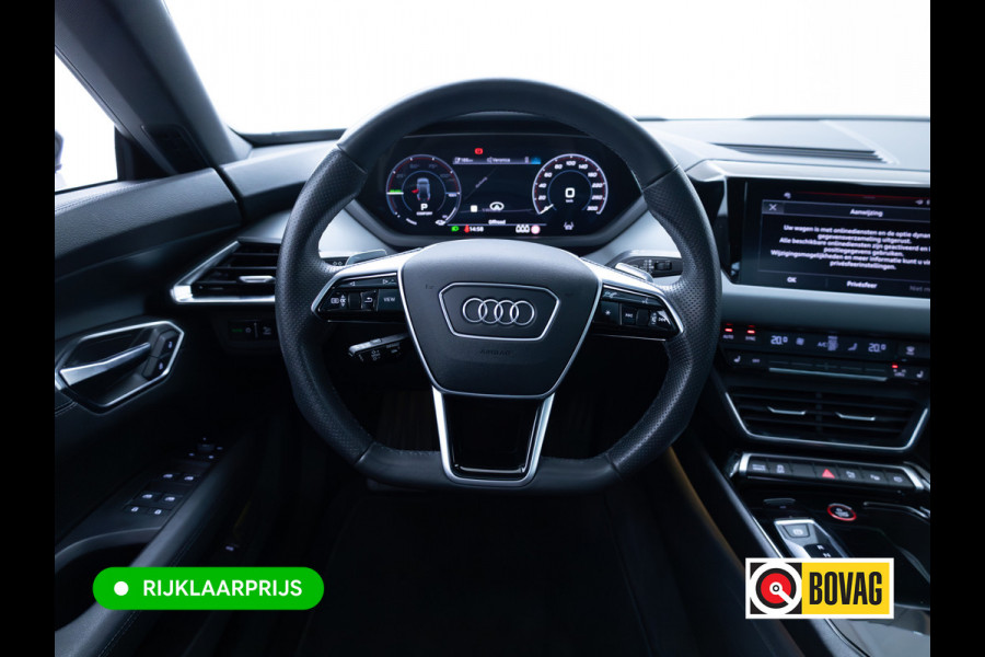 Audi e-tron GT 93 kWh | Luchtvering | Panoramadak | Daytona grijs | Leer | 20" LMV | Stoelverwarming V+A | Ambienteverlichting, Camera systeem Area View, Volledig Audi dealer onderhouden