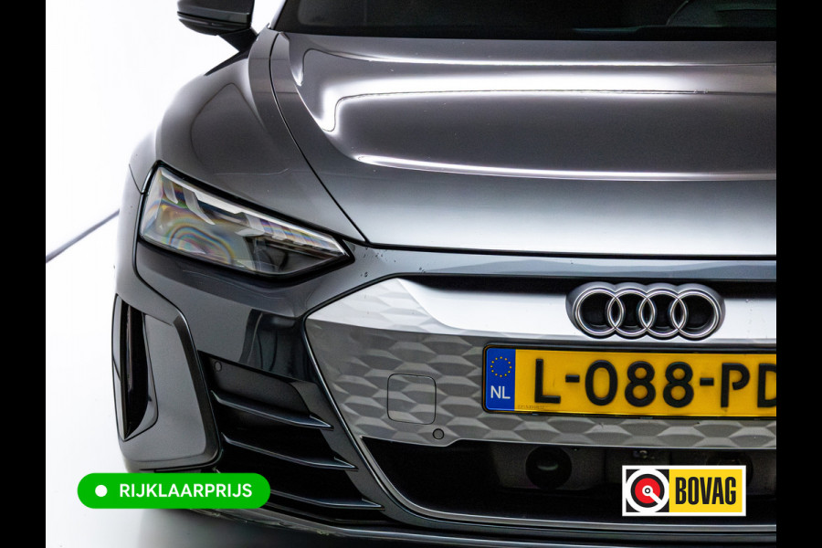 Audi e-tron GT 93 kWh | Luchtvering | Panoramadak | Daytona grijs | Leer | 20" LMV | Stoelverwarming V+A | Ambienteverlichting, Camera systeem Area View, Volledig Audi dealer onderhouden