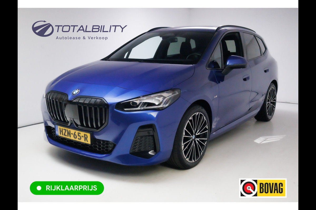 BMW 2 Serie Active Tourer 218i M-Sport automaat | 19 inch Individual Panoramadak | Harman Kardon | HUD Adaptive cruise, 360 Camera, PDC V+A,  El.verstelbare stoel met geheugen, Elektrische achterklep, Keyless