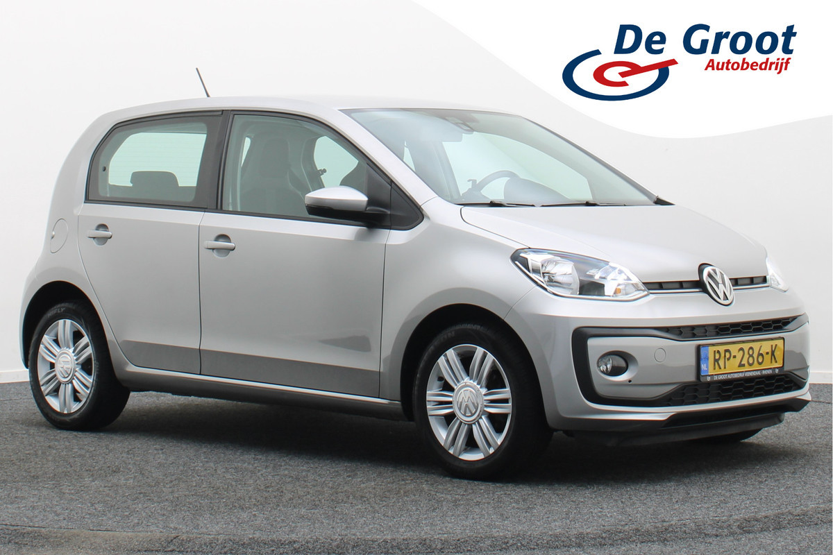 Volkswagen up! 1.0 BMT high up! 5-Deurs, Leder/Stof, Airco, Cruise, Bluetooth, Radio, PDC, 15''