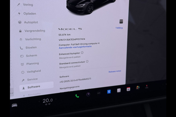 Tesla Model S 680 pk 0-100 3,1sec. Adaptive-Luchtvering FSD-4 / AutoPilot-4 Enhanced EAP ASS-Smart Summon Yoke Stuur Zelf-Parkeren / Voorrijde Long Range100kw Dual Motor  Schuifkanteldak Wi-Fi.Vb. App AEB ASR Rijstrookhulp Bordherkenning ACC ESP DodehoekDetector  Mistlampen Verwarmde-Sproeiers AWD 4 wheel Drive 1.600kg Trekvermogen Orig. NL-se auto 118.000 euro nieuw ! Fabrieksgarantie 4 jaar 80.000 en 240.000/8 jaar Accupakket!