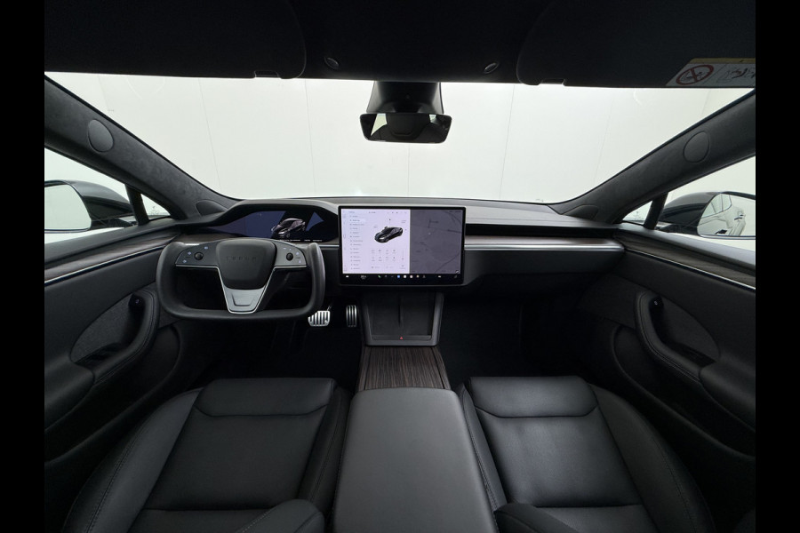 Tesla Model S 680 pk 0-100 3,1sec. Adaptive-Luchtvering FSD-4 / AutoPilot-4 Enhanced EAP ASS-Smart Summon Yoke Stuur Zelf-Parkeren / Voorrijde Long Range100kw Dual Motor  Schuifkanteldak Wi-Fi.Vb. App AEB ASR Rijstrookhulp Bordherkenning ACC ESP DodehoekDetector  Mistlampen Verwarmde-Sproeiers AWD 4 wheel Drive 1.600kg Trekvermogen Orig. NL-se auto 118.000 euro nieuw ! Fabrieksgarantie 4 jaar 80.000 en 240.000/8 jaar Accupakket!