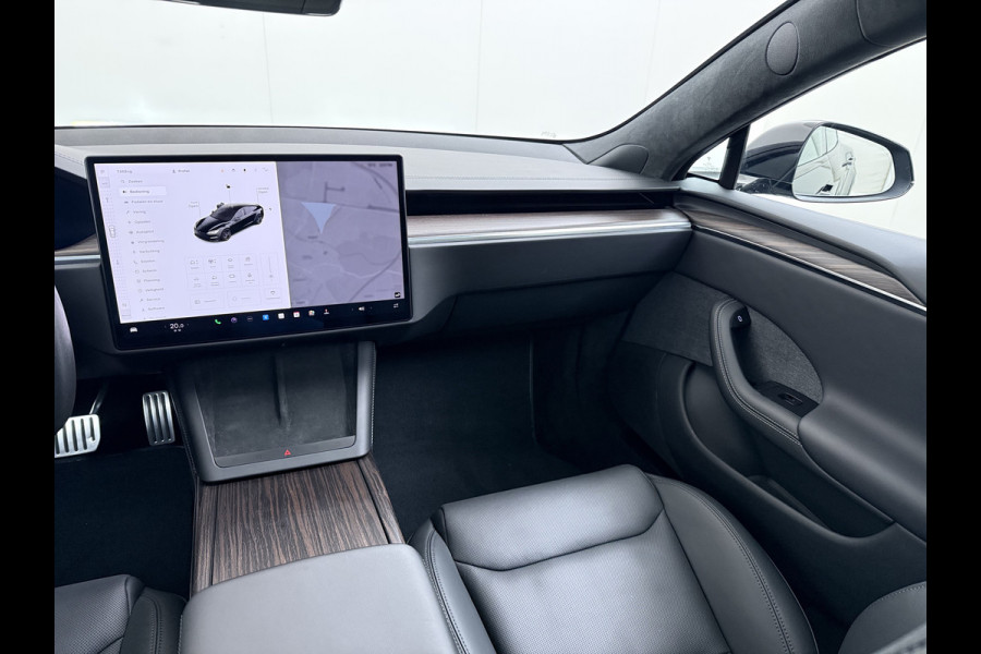 Tesla Model S 680 pk 0-100 3,1sec. Adaptive-Luchtvering FSD-4 / AutoPilot-4 Enhanced EAP ASS-Smart Summon Yoke Stuur Zelf-Parkeren / Voorrijde Long Range100kw Dual Motor  Schuifkanteldak Wi-Fi.Vb. App AEB ASR Rijstrookhulp Bordherkenning ACC ESP DodehoekDetector  Mistlampen Verwarmde-Sproeiers AWD 4 wheel Drive 1.600kg Trekvermogen Orig. NL-se auto 118.000 euro nieuw ! Fabrieksgarantie 4 jaar 80.000 en 240.000/8 jaar Accupakket!