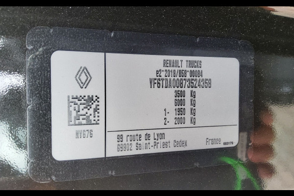 Renault Master 170.35 L3H2 GESLOTEN V-33-HXT - EURO 6 - ZWART METALLIC