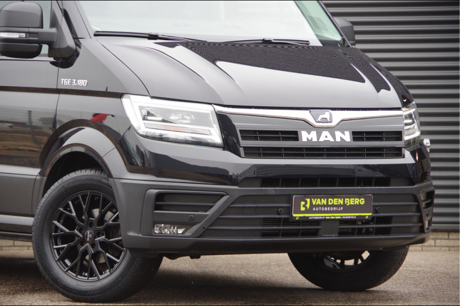 MAN TGE 3.180 35 2.0 177PK AUT. 3-ZITS, LED, TREKHAAK, GEV. STOEL, CAMERA, CRUISE, AIRCO, PARKEERSENSOREN, CARPLAY