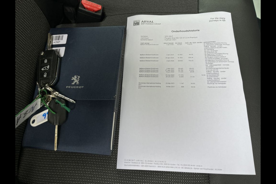 Peugeot Expert 2.0 BlueHDI 120pk L3 Premium 3p Lease €287 p/m, Imperiaal, Airco, Carplay, Camera, PDC, Cruise controle, Onderhoudshistorie aanwezig