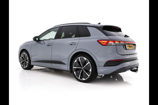 Audi Q4 e-tron 40 S-line Launch edition Competition 77 kWh [ 3-Fase-11kW ] {SOH-93%} (INCL-BTW) *HEATPUMP | LEATHER-FABRIC | SONOS-AUDIO | MATRIX-LED | ADAPTIVE-CRUISE | HEATED-SPORTSEATS | AMBIENTLIGHT | DIGI-COCKPIT | CAMERA | KEYLESS | DAB+ | NAVI-FULLMAP | TOWBAR | 21"ALU