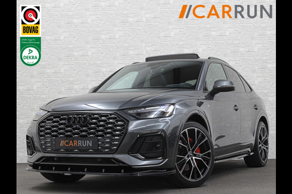 Audi Q5 Sportback 50 e S-Line | Luchtvering | Panorama | Carbon | Head-Up | Trekhaak | Keyless-Entry | Leder | Matrix-LED | Black-Optic | Standkachel | Virtual-Cockpit | Carplay | Getint Glas | Stoelverwarming | Zwarte Hemel | Draadloos Laden |
