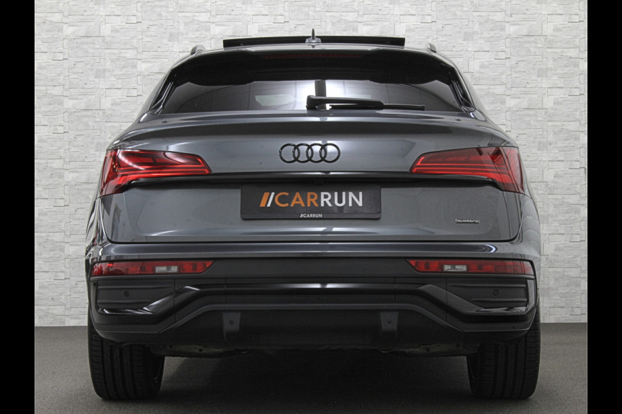 Audi Q5 Sportback 50 e S-Line | Luchtvering | Panorama | Carbon | Head-Up | Trekhaak | Keyless-Entry | Leder | Matrix-LED | Black-Optic | Standkachel | Virtual-Cockpit | Carplay | Getint Glas | Stoelverwarming | Zwarte Hemel | Draadloos Laden |
