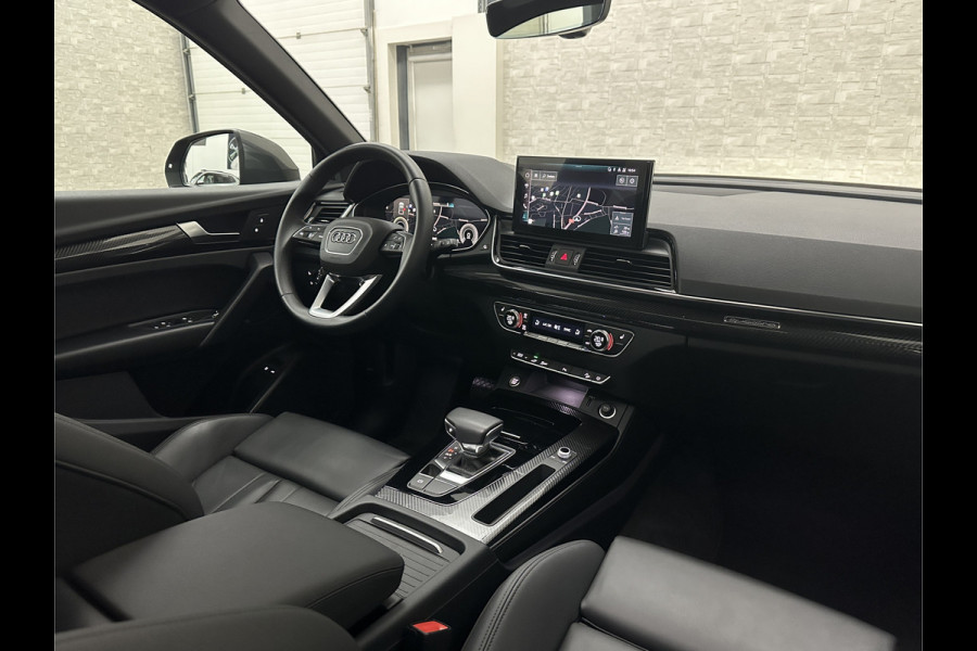 Audi Q5 Sportback 50 e S-Line | Luchtvering | Panorama | Carbon | Head-Up | Trekhaak | Keyless-Entry | Leder | Matrix-LED | Black-Optic | Standkachel | Virtual-Cockpit | Carplay | Getint Glas | Stoelverwarming | Zwarte Hemel | Draadloos Laden |