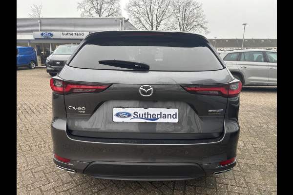 Mazda CX-60 2.5 e-SkyActiv PHEV Takumi | Bellen voor bezichtiging | 328pk | SCI |  Panoramadak / Kanteldak (Glas) |  360 graden camera | Achteruitrijcamera | Stoelverwarming |  Adaptieve Cruise Control