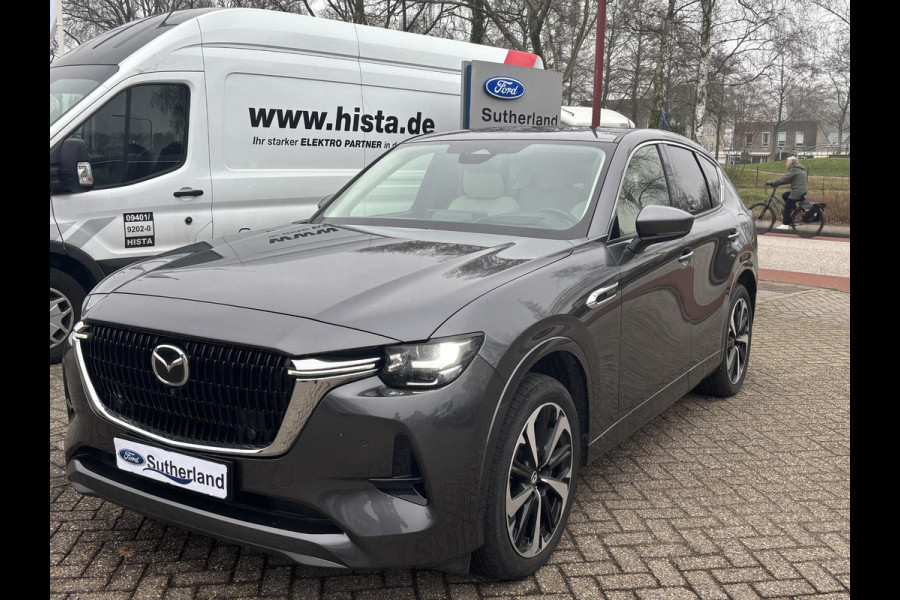 Mazda CX-60 2.5 e-SkyActiv PHEV Takumi | Bellen voor bezichtiging | 328pk | SCI |  Panoramadak / Kanteldak (Glas) |  360 graden camera | Achteruitrijcamera | Stoelverwarming |  Adaptieve Cruise Control