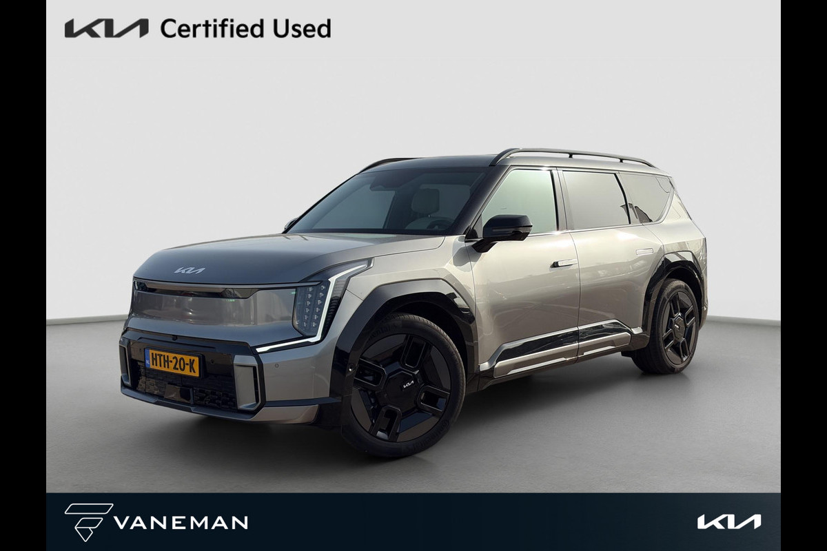 Kia EV9 GT-Line AWD 99.8 kWh HUD | Leder | Meridian Sound | Camera | Navi | Apple CarPlay/Android Auto | Key-Less | Stuur-/Stoelverwarming | PDC | Cruise | LED |