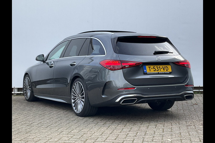 Mercedes-Benz C-Klasse Estate 180 AMG Line Pano Burmester Memory HUD Trekhaak Leer Verw+Ventilatie BOMVOL!