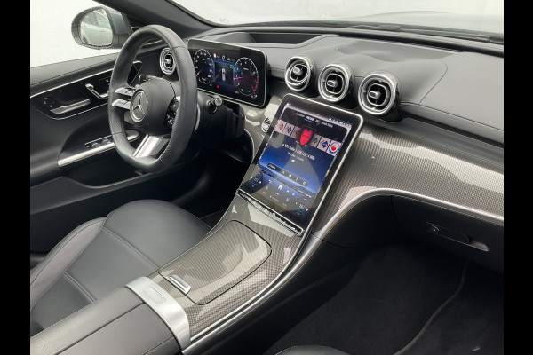 Mercedes-Benz C-Klasse Estate 180 AMG Line Pano Burmester Memory HUD Trekhaak Leer Verw+Ventilatie BOMVOL!