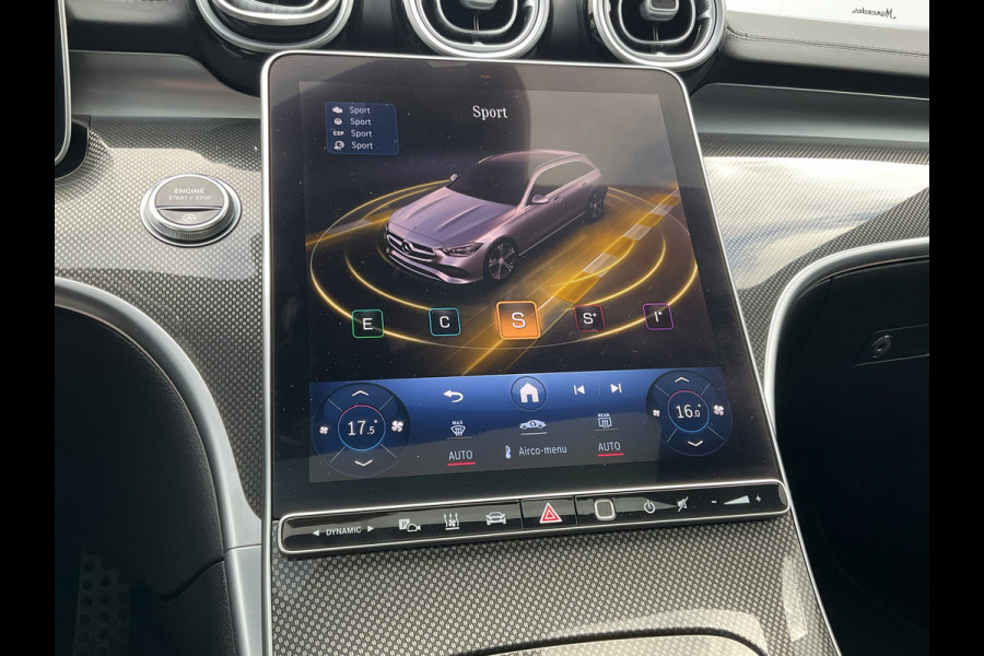 Mercedes-Benz C-Klasse Estate 180 AMG Line Pano Burmester Memory HUD Trekhaak Leer Verw+Ventilatie BOMVOL!