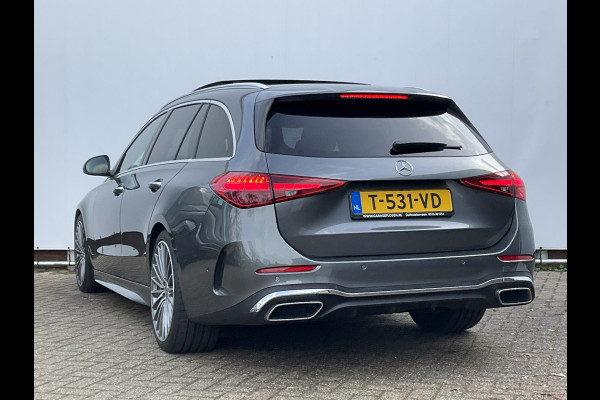 Mercedes-Benz C-Klasse Estate 180 AMG Line Pano Burmester Memory HUD Trekhaak Leer Verw+Ventilatie BOMVOL!