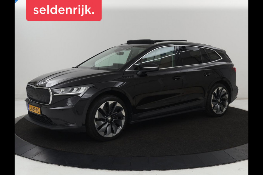 Škoda ENYAQ iV 80 | SOH 91% | Panoramadak | Trekhaak | Leder | Stoelverwarming | Camera | Sfeerverlichting | Navigatie | Carplay | Cruise control | Full LED | Keyless | Getint glas