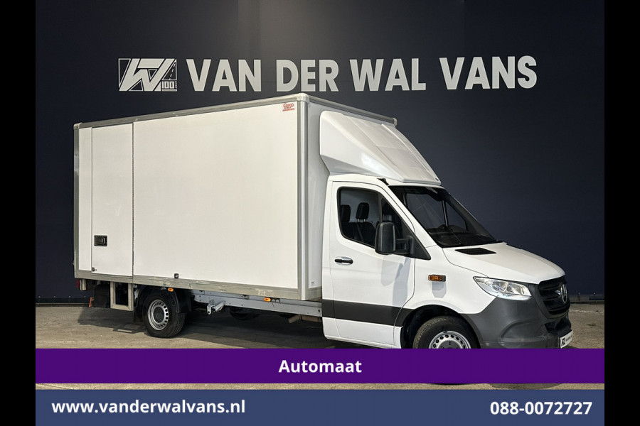Mercedes-Benz Sprinter 314 CDI 143pk Automaat Bakwagen 21m3 KUUB Laadklep Zijdeur Euro6 Airco | Leder | Lat om Lat betimmering Bijrijdersbank