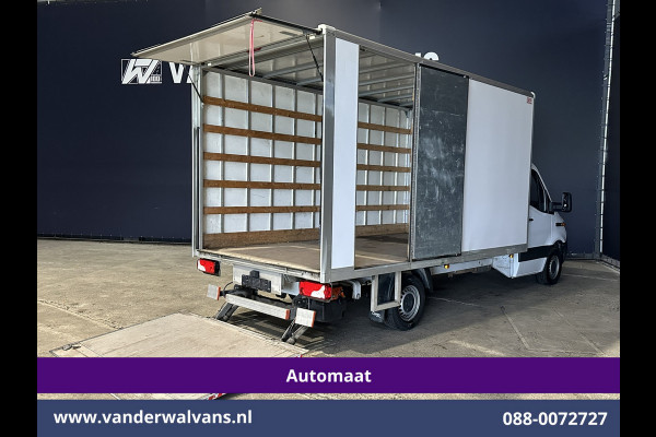 Mercedes-Benz Sprinter 314 CDI 143pk Automaat Bakwagen 21m3 KUUB Laadklep Zijdeur Euro6 Airco | Leder | Lat om Lat betimmering Bijrijdersbank