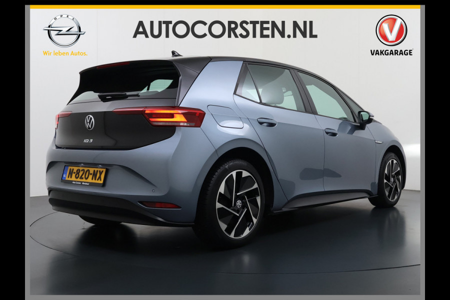 Volkswagen ID.3 Pro 62kWh SOH 91% Adaptive Cruise Navi-Pro Ecc Apple Carplay Android Auto Stoel+Stuurverwarming Led Pdc Lmv 18" Keyless start Rijstrooksensor Comfort Pakket Style Interieur Pakket Bluetooth Draadloze telefoonlader DAB 1e Eigenaar Origineel Nederlandse Auto