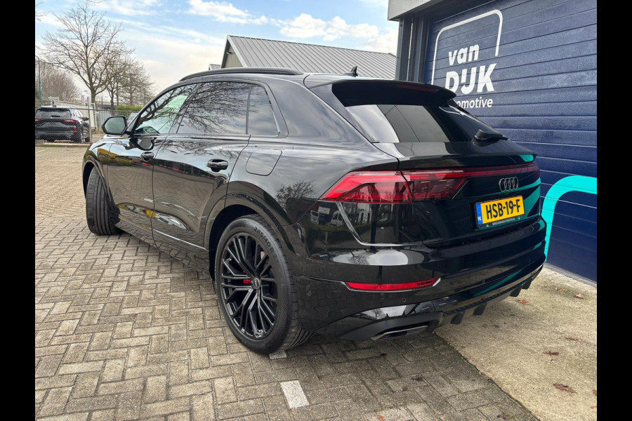 Audi Q8 60 TFSI e quattro Pro Line S Competition PANORAMADAK ADAPTIVE CRUISE CONTROL ADATIEVE LED KOPLAMPEN VOORSTOELEN MET MEMORY 22 INCH VELGEN