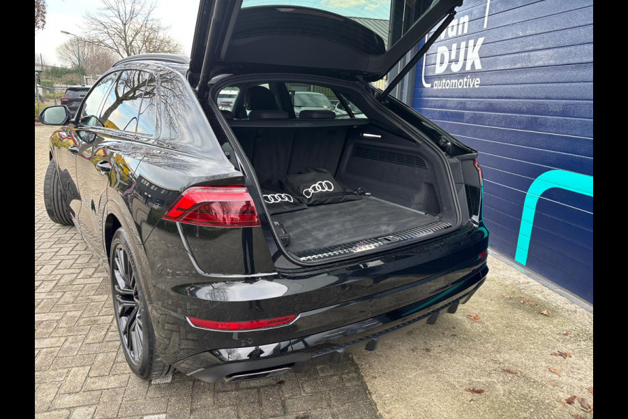 Audi Q8 60 TFSI e quattro Pro Line S Competition PANORAMADAK ADAPTIVE CRUISE CONTROL ADATIEVE LED KOPLAMPEN VOORSTOELEN MET MEMORY 22 INCH VELGEN
