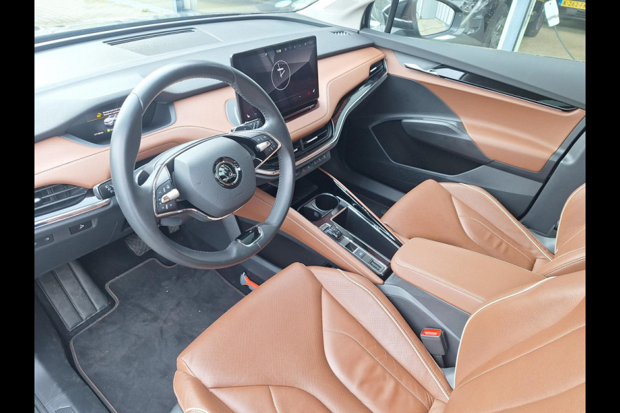 Škoda ENYAQ iV 80 | SOH: nnb | Panorama | Havana Leder | Trekhaak | Blindspot | Memory Seat |