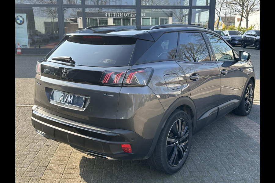 Peugeot 3008 1.6 HYbrid 225 GT | PHEV | BLACK OPTIC| ELEK. STOEL + MEMORY| MASSAGESTOELEN| FOCAL AUDIO| STOELVERWARMING| CAMERA VOOR+ ACHTER| ADAPTIVE CRUISE CONTROL| DODE HOEK SENSOR| ELEK. ACHTERKLEP
