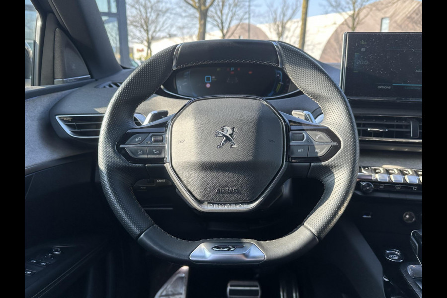 Peugeot 3008 1.6 HYbrid 225 GT | PHEV | BLACK OPTIC| ELEK. STOEL + MEMORY| MASSAGESTOELEN| FOCAL AUDIO| STOELVERWARMING| CAMERA VOOR+ ACHTER| ADAPTIVE CRUISE CONTROL| DODE HOEK SENSOR| ELEK. ACHTERKLEP