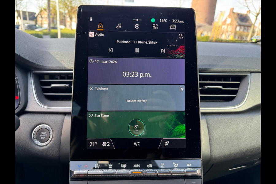 Renault Captur 1.6 E-Tech full hybrid 145 techno Apple & Android CarPlay / P-sensoren / Camera / LM velgen