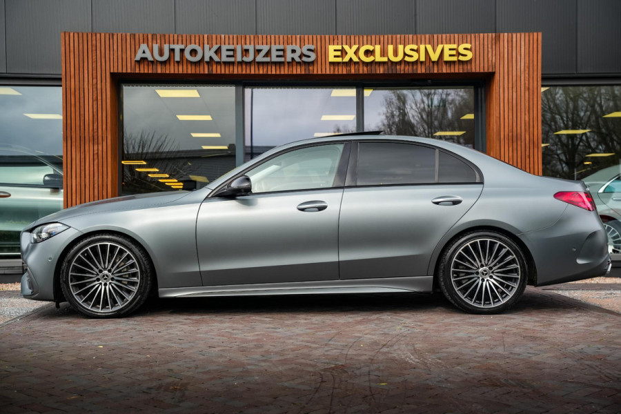 Mercedes-Benz C-Klasse 200 4MATIC AMG Line Burmester Panodak Ambient 360 Camera Dode Hoek Keyless