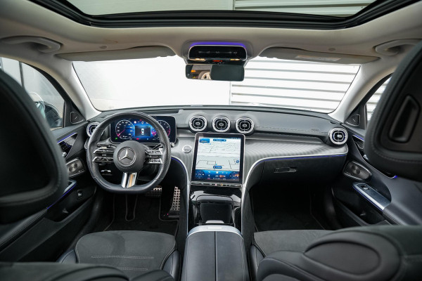 Mercedes-Benz C-Klasse 200 4MATIC AMG Line Burmester Panodak Ambient 360 Camera Dode Hoek Keyless