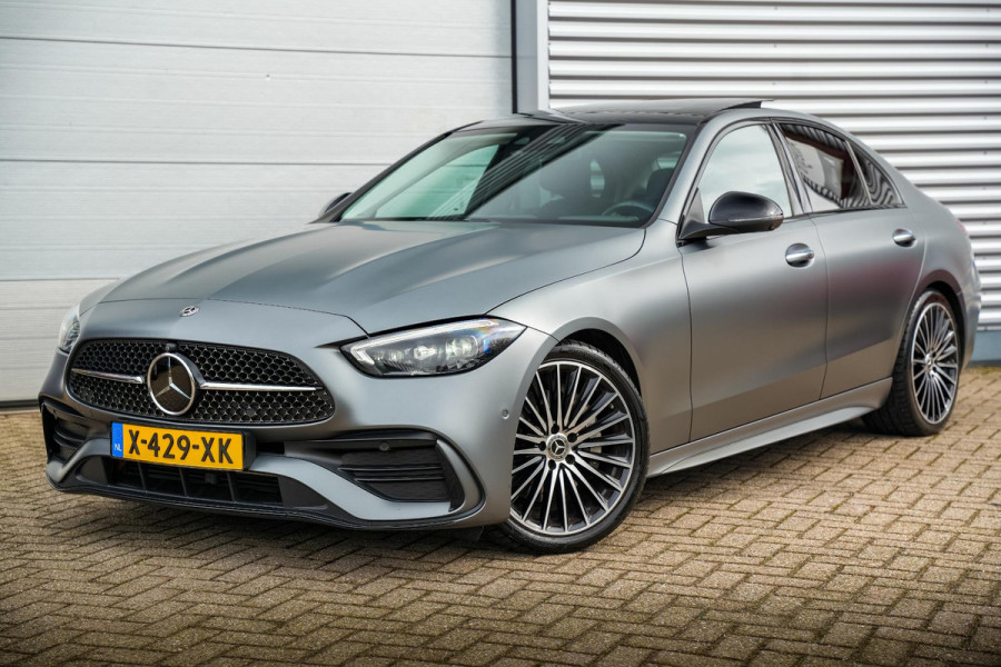 Mercedes-Benz C-Klasse 200 4MATIC AMG Line Burmester Panodak Ambient 360 Camera Dode Hoek Keyless