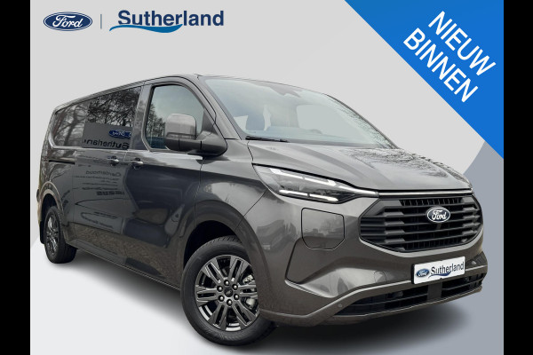 Ford Transit Custom 320 2.5 PHEV L2H1 Limited DC |SCI| Dubbele cabine | Adaptive Cruise Control | Groot middenconsole | 8-weg verstelbare & verwarmbare passagiersstoel | 13 polige trekhaak | 17 inch lichtmetalen velgen | Verwarmbaar stuurwiel | Draadloos opladen | Adaptieve LED koplampen | Reservewiel